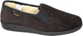 Fischer -Heren -  bruin donker - pantoffels & slippers - maat 45