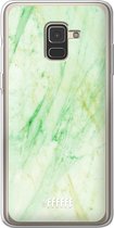 Samsung Galaxy A8 (2018) Hoesje Transparant TPU Case - Pistachio Marble #ffffff