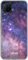 Huawei P40 Lite Hoesje Transparant TPU Case - Galaxy Stars #ffffff