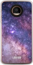 Motorola Moto Z Force Hoesje Transparant TPU Case - Galaxy Stars #ffffff