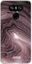 LG G6 Hoesje Transparant TPU Case - Purple Marble #ffffff