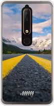 Nokia 6 (2018) Hoesje Transparant TPU Case - Road Ahead #ffffff