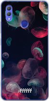 Honor Note 10 Hoesje Transparant TPU Case - Jellyfish Bloom #ffffff