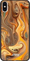 iPhone Xs Max Hoesje TPU Case - Brownie Caramel #ffffff