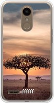 LG K10 (2018) Hoesje Transparant TPU Case - Tanzania #ffffff