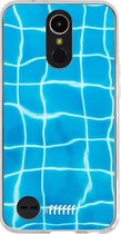LG K10 (2017) Hoesje Transparant TPU Case - Blue Pool #ffffff