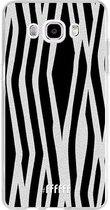 Samsung Galaxy J5 (2016) Hoesje Transparant TPU Case - Zebra Print #ffffff