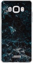 Samsung Galaxy J5 (2016) Hoesje Transparant TPU Case - Dark Blue Marble #ffffff