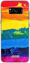 Samsung Galaxy S8 Plus Hoesje Transparant TPU Case - Rainbow Canvas #ffffff