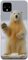 Google Pixel 4 XL Hoesje Transparant TPU Case - Polar Bear #ffffff