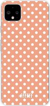 Google Pixel 4 XL Hoesje Transparant TPU Case - Peachy Dots #ffffff