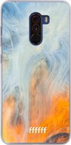 Xiaomi Pocophone F1 Hoesje Transparant TPU Case - Fire Against Water #ffffff