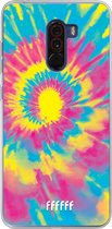 Xiaomi Pocophone F1 Hoesje Transparant TPU Case - Psychedelic Tie Dye #ffffff