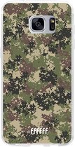 Samsung Galaxy S7 Hoesje Transparant TPU Case - Digital Camouflage #ffffff