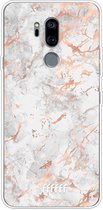 LG G7 ThinQ Hoesje Transparant TPU Case - Peachy Marble #ffffff