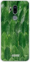 LG G7 ThinQ Hoesje Transparant TPU Case - Green Scales #ffffff