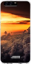 Huawei P10 Hoesje Transparant TPU Case - Sea of Clouds #ffffff