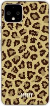 Google Pixel 4 Hoesje Transparant TPU Case - Jaguar Print #ffffff