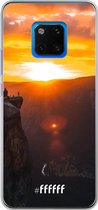 Huawei Mate 20 Pro Hoesje Transparant TPU Case - Rock Formation Sunset #ffffff