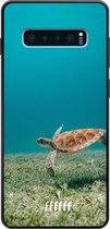 Samsung Galaxy S10 Plus Hoesje TPU Case - Turtle #ffffff