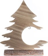 Kerstboom hout met gat 35cm