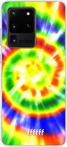 Samsung Galaxy S20 Ultra Hoesje Transparant TPU Case - Hippie Tie Dye #ffffff