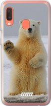 Samsung Galaxy A20e Hoesje Transparant TPU Case - Polar Bear #ffffff