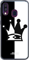 6F hoesje - geschikt voor Samsung Galaxy A40 -  Transparant TPU Case - Chess #ffffff