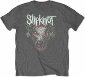 Slipknot Kinder Tshirt -Kids tm 10 jaar- Infected Goat Grijs