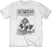 Pink Floyd Heren Tshirt -XL- Games For May B&W Wit