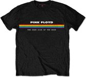 Pink Floyd Heren Tshirt -L- Spectrum Stripe Zwart