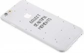 Hoesje Siliconen Geschikt voor iPhone 6s / 6 - Design Backcover siliconen - Transparant / Meerkleurig / Beautiful Moments