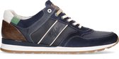 Navarone Sneakers Blauw Cognac Wit Heren Sneakers - Blauw - maat 49