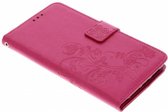 Klavertje Bloemen Booktype Huawei P20 Pro hoesje - Roze