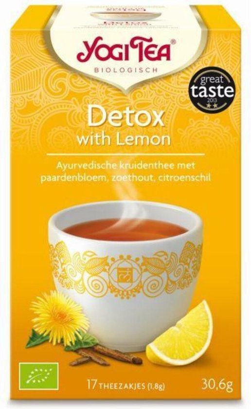YogiTea Biologische Detox thee met Lemon