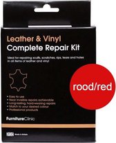 Compleet Lederen Reparatie Set - Kleur: Rood / Red - Kleine Beschadigingen Herstellen - Leer en Lederwaar - Complete Leather Repair Kit