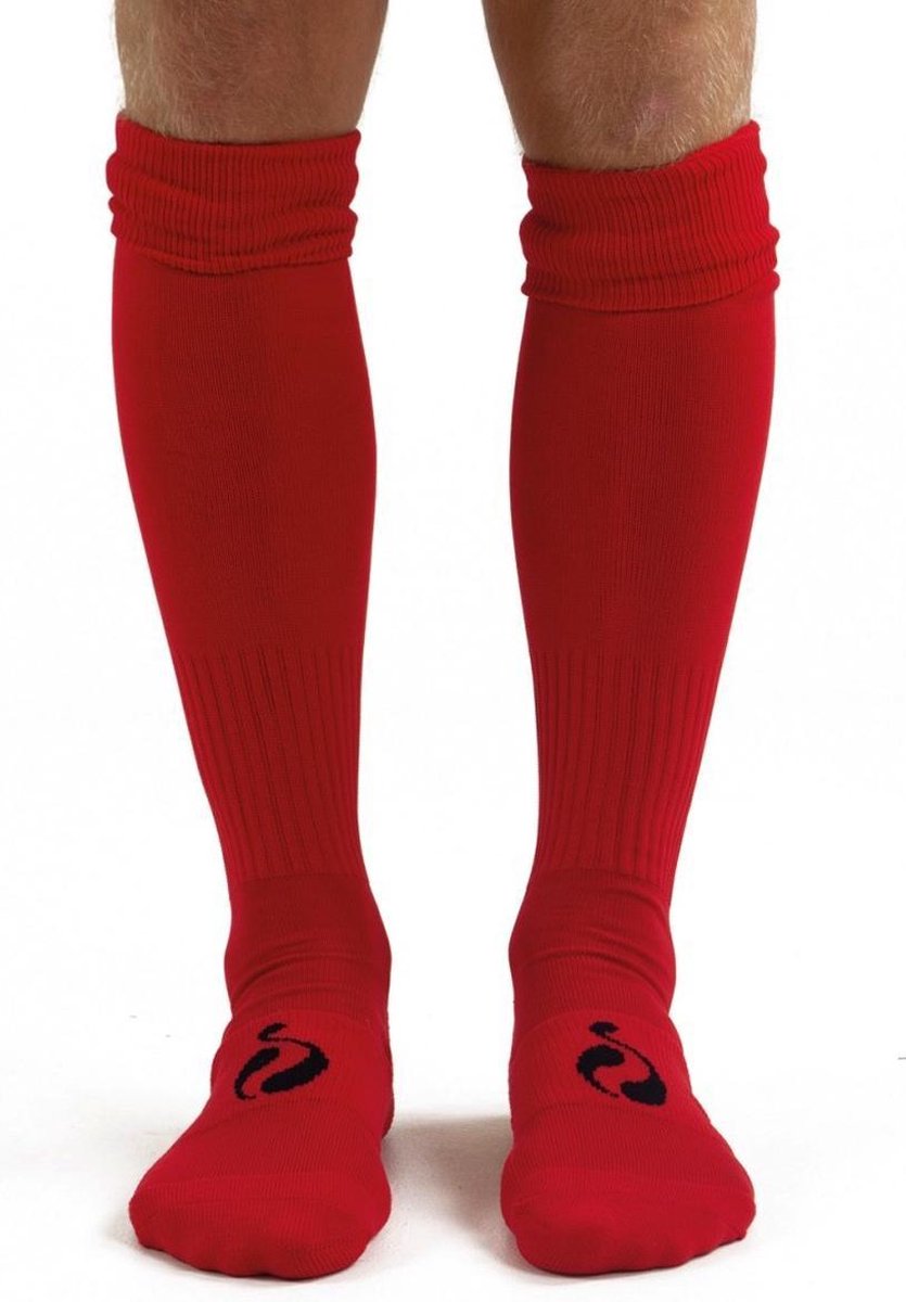 Teamsportkousen - Rood/Zwart