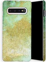 Selencia Maya Fashion Backcover Samsung Galaxy S10 hoesje - Green Nature