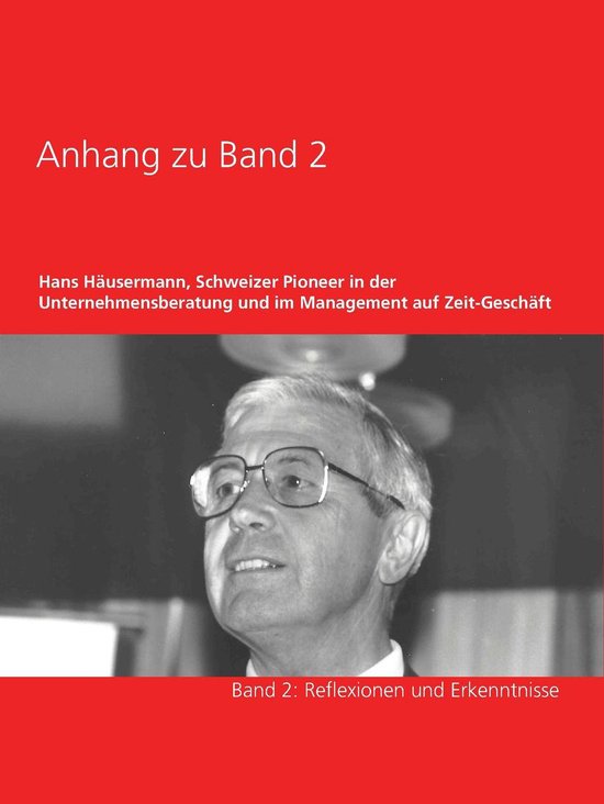 Hans Häusermann, Schweizer Pionier in der Unter-nehmensbera ... - cover