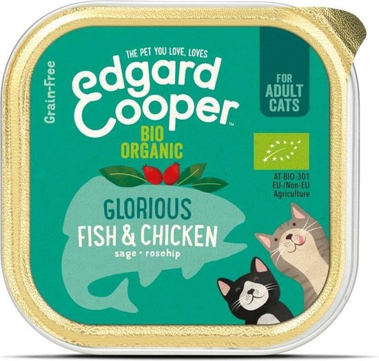 19X Edgard & Cooper Vers Kattenvoer Bio Kip – Vis 85 Gr