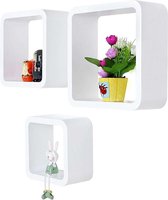 Nancy's Wall Box - Lot de 3 - Cubes muraux - Étagères de rangement - Boîtes murales