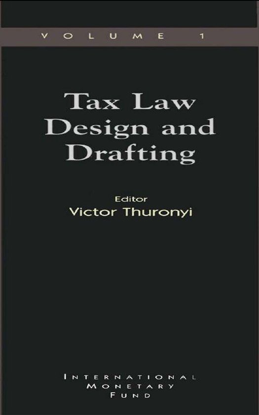 Tax Law Design and Drafting, Volume 1 - cover