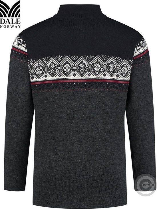 Dale of Norway Moritz Sweater Trui Heren Dark Charcoal Black Off White M bol