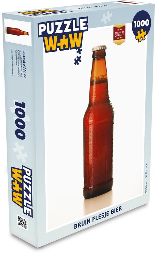 kas Digitaal Struikelen Puzzel Bruin flesje bier - Legpuzzel - Puzzel 1000 stukjes volwassenen |  bol.com