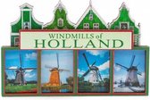Magneet 2D MDF Windmills Of Holland - Souvenir
