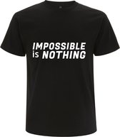 Impossible is nothing heren t-shirt | training | gym | sport | cadeau | zwart