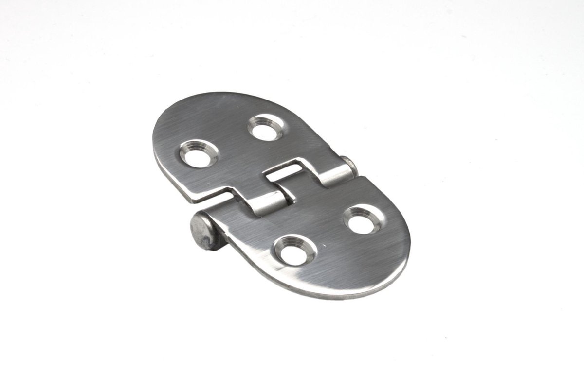 Luikscharnier - 68x39x2 - Rvs 316 - Knoop onder