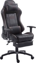 CLP Shift Bureaustoel - Kunstleer zwart/bruin met voetensteun