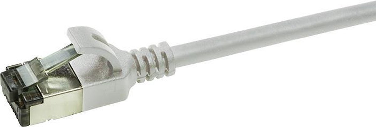 LogiLink Slim U/FTP netwerkkabel Grijs 0,5 m Cat6a U/FTP (STP)