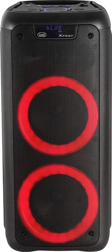 Trevi XF 600 KB - Party Speaker Draadloos - Bluethooth Speaker - Draadloze Speaker - Bluethoot Luidspreker - Party Speaker Bluethooth - Wireless - LED Verlichting - Zwart
